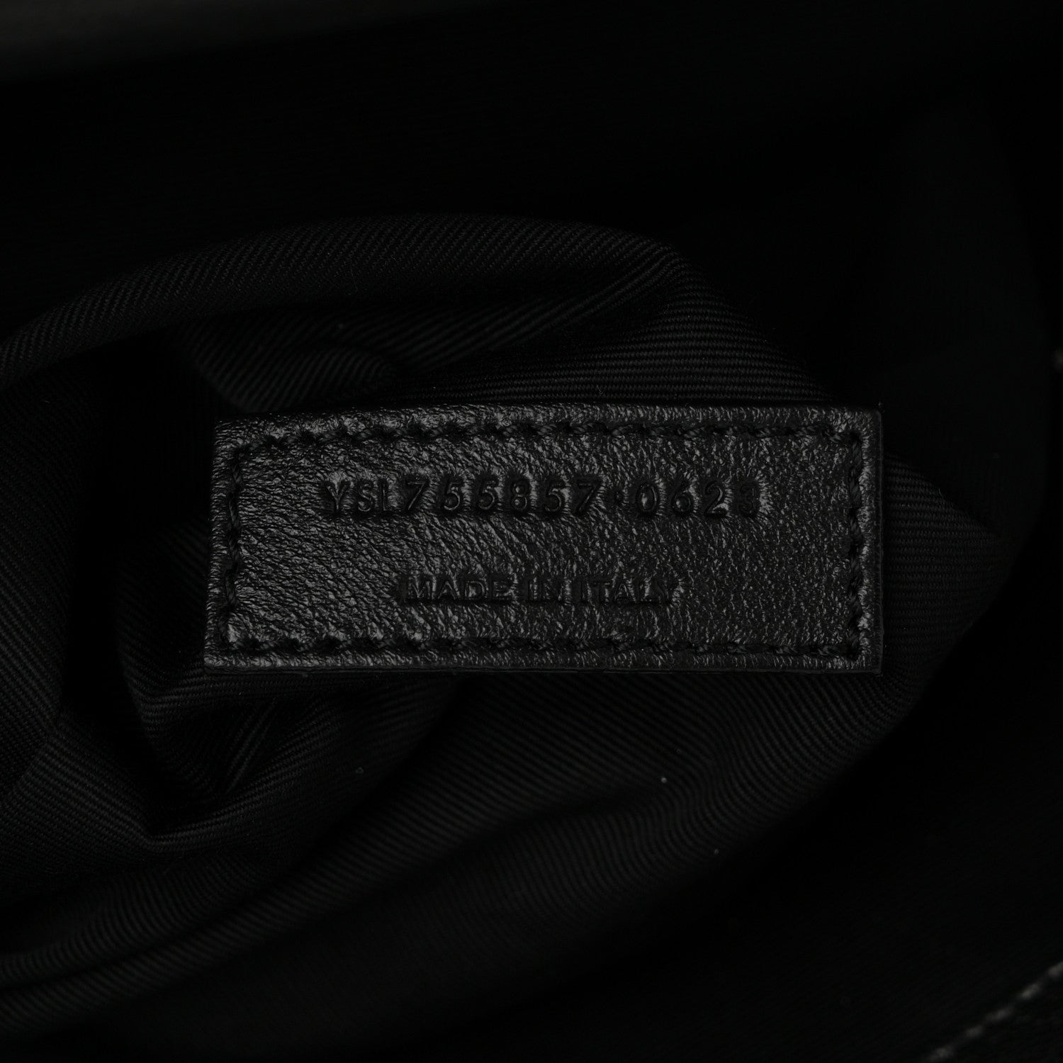 Saint Laurent Grained Lambskin Monogram Oversized Niki Chain Satchel Black 7 of 12