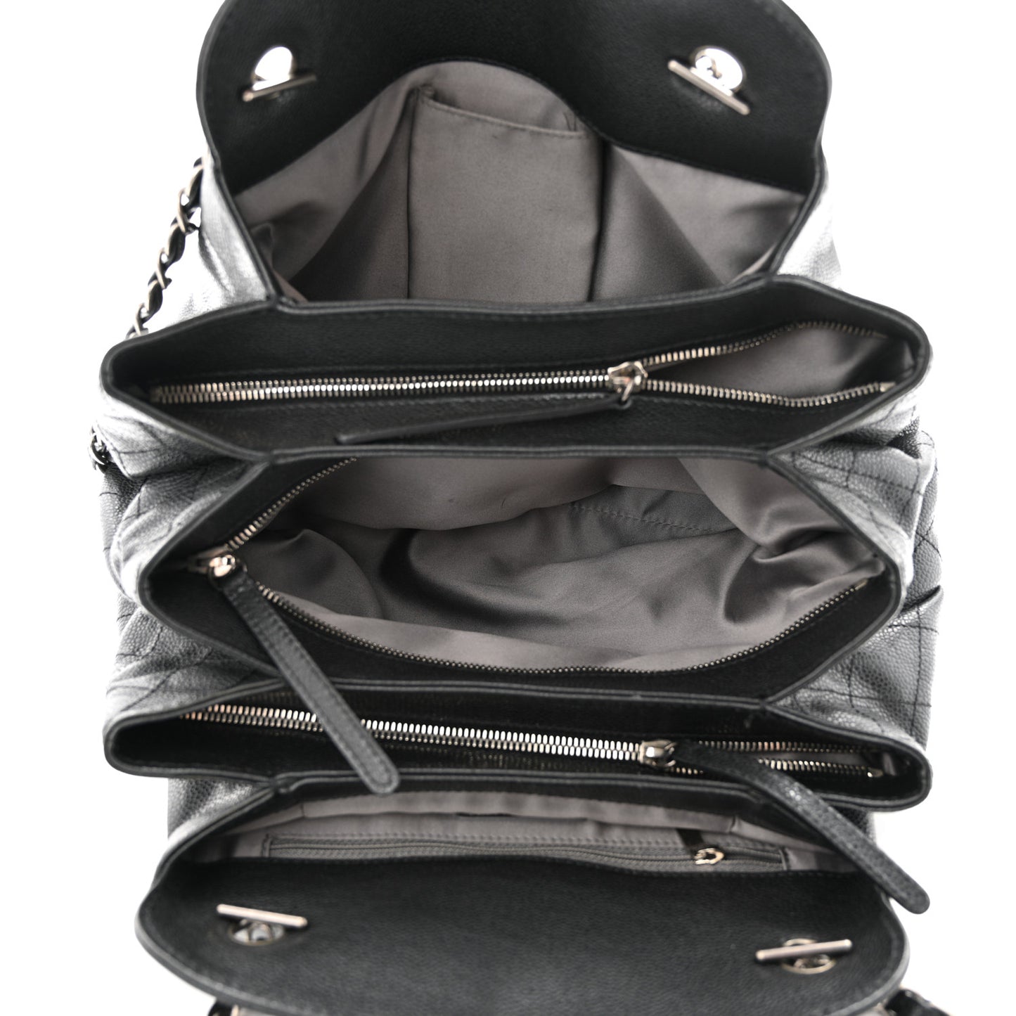 Caviar 31 CC Shoulder Bag Black