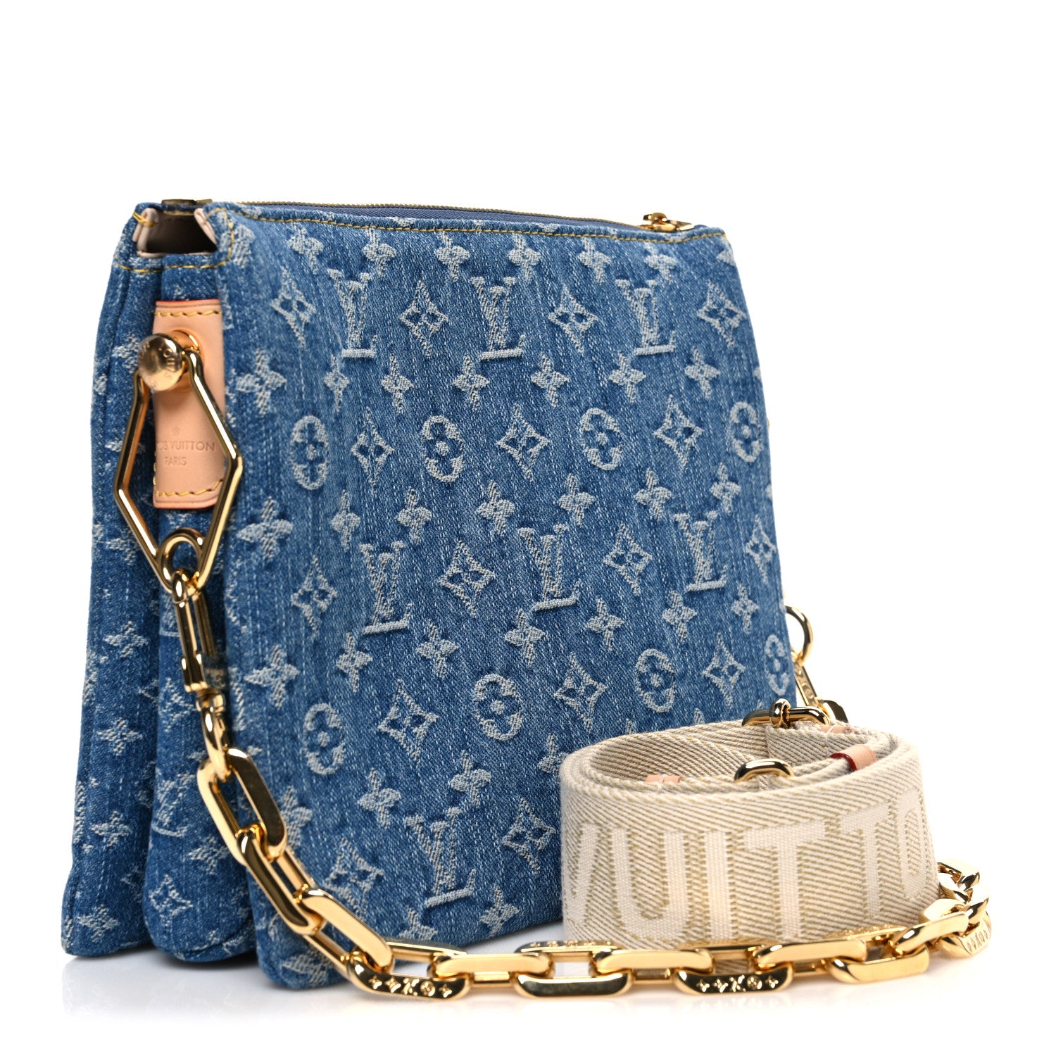 Louis Vuitton Monogram Denim Coussin PM Blue 2 of 9