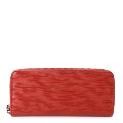 Louis Vuitton Epi Clemence Wallet Coquelicot 1 of 8