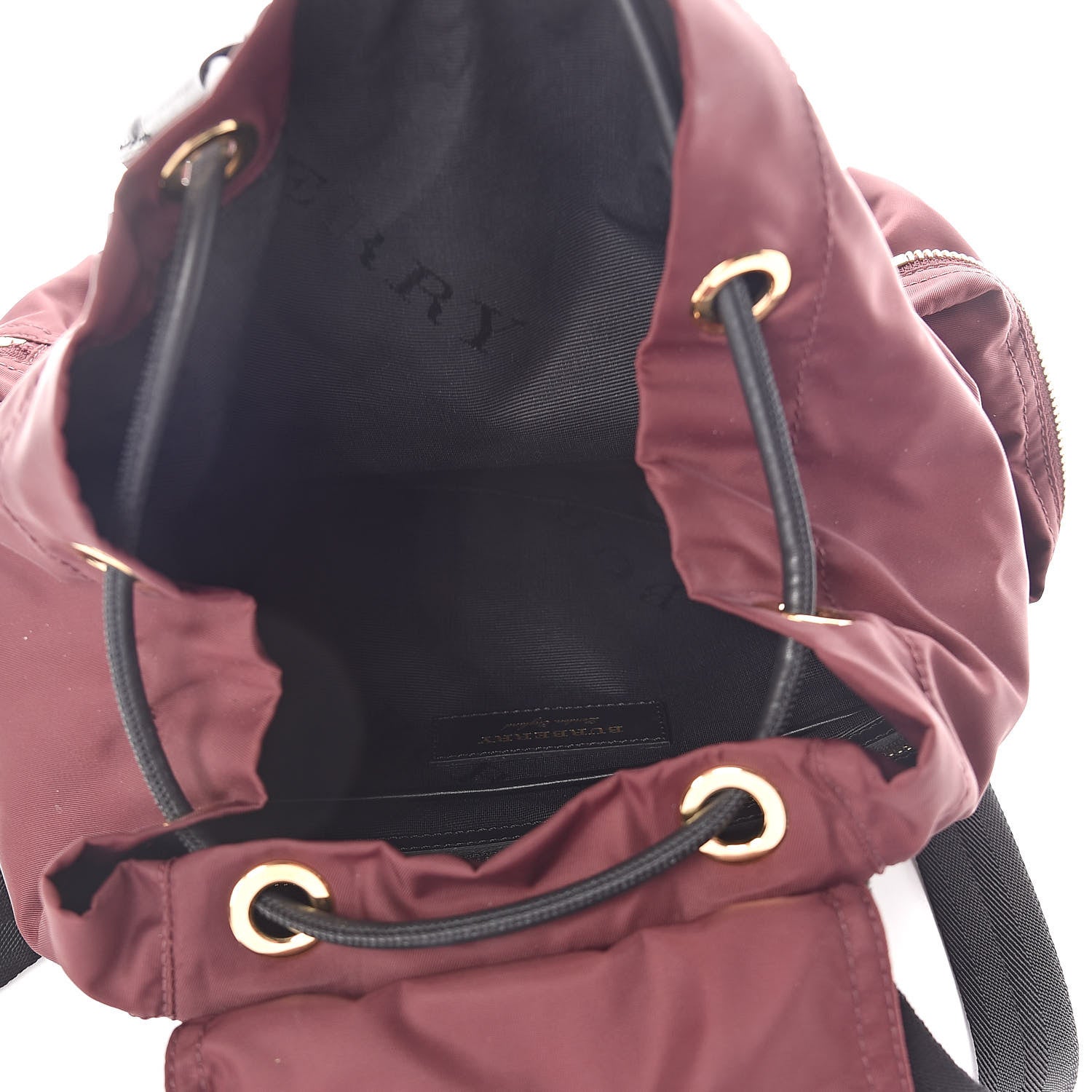 Burberry Nylon Medium Rucksack Backpack Burgundy Red 5 of 9
