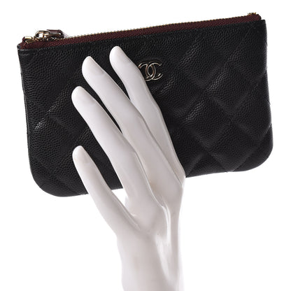 Chanel Caviar Quilted Small Cosmetic Case Black 2 of 8