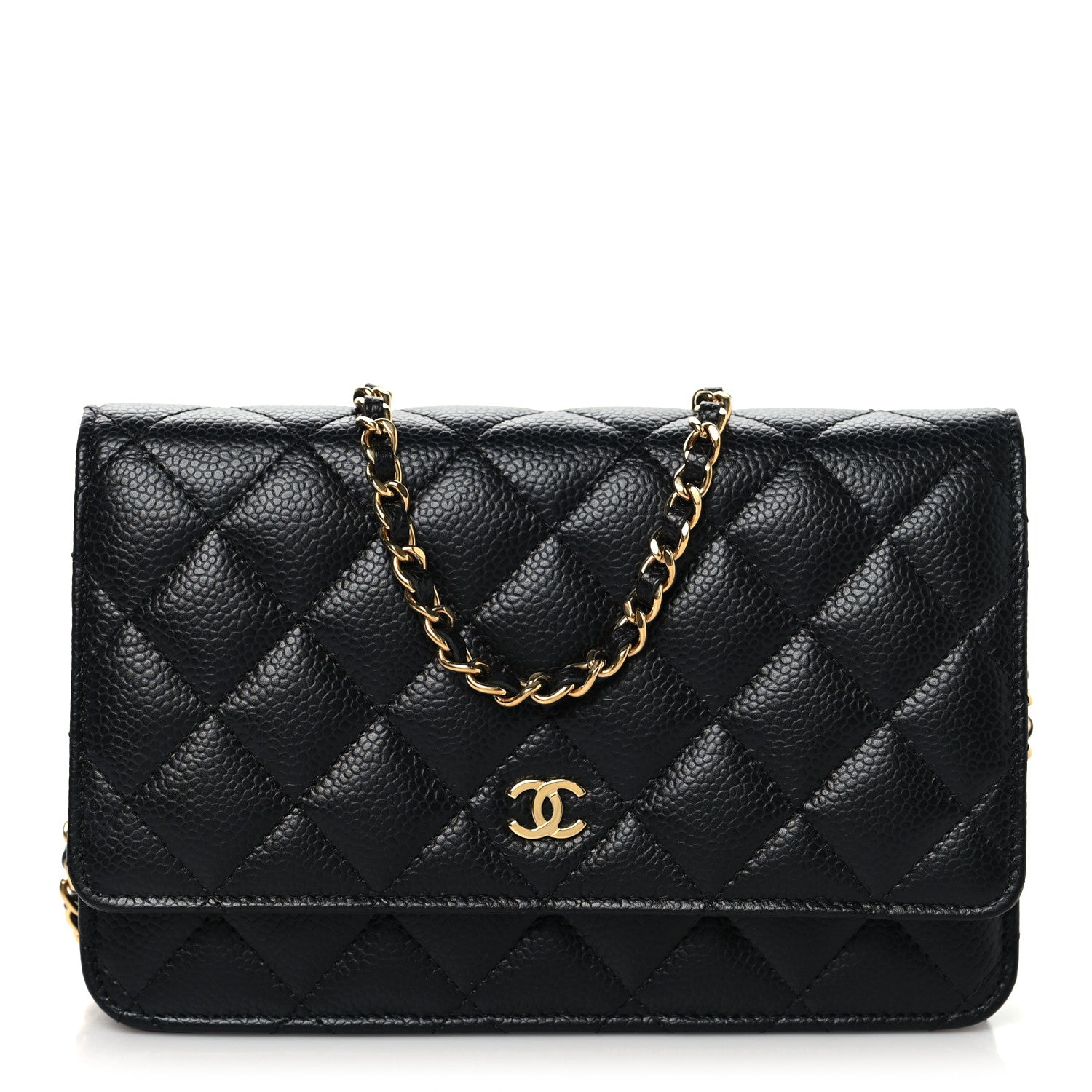 Chanel Caviar Quilted Wallet on Chain WOC Black 1 of 12