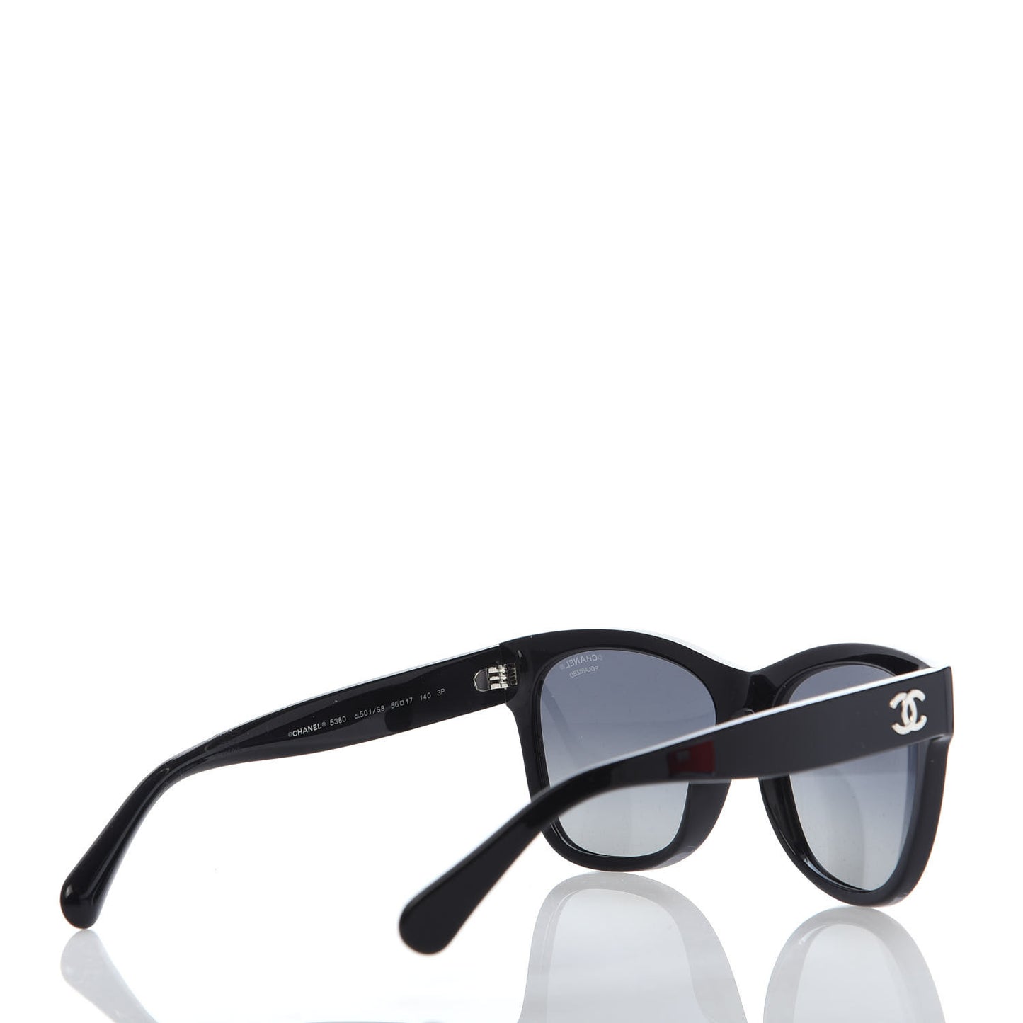 Acetate Square CC Sunglasses 5380 Black