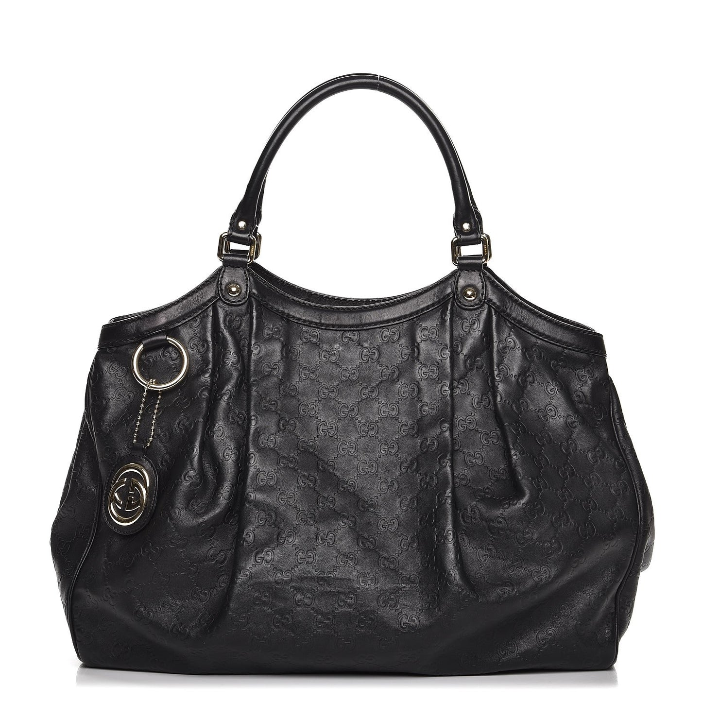 Guccissima Large Sukey Tote Black