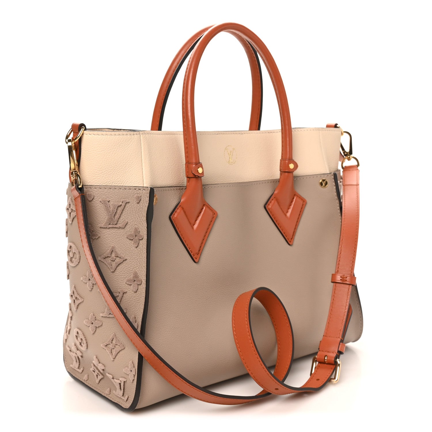 Louis Vuitton Calfskin Monogram Tufting On My Side Galet 3 of 9