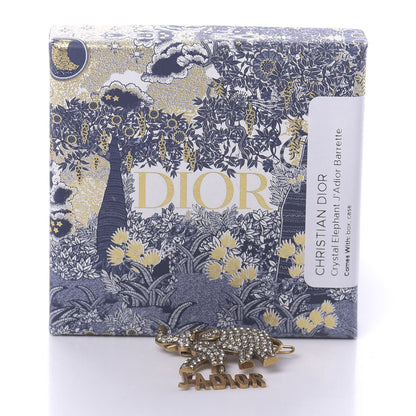 Christian Dior Crystal Elephant J'Adior Barrette 5 of 5