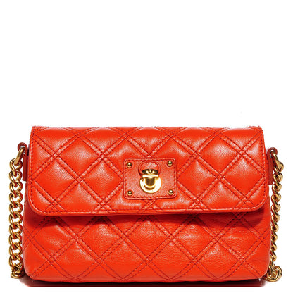 Marc Jacobs Quilted Lambskin The Small Single Flap Orange 1 of 8