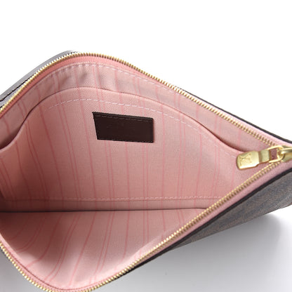 Louis Vuitton Damier Ebene Neverfull MM GM Pochette Rose Ballerine 4 of 5