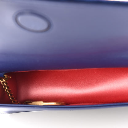 Gucci Velvet Matelasse GG Marmont Mini Bag Cobalt Blue 4 of 11