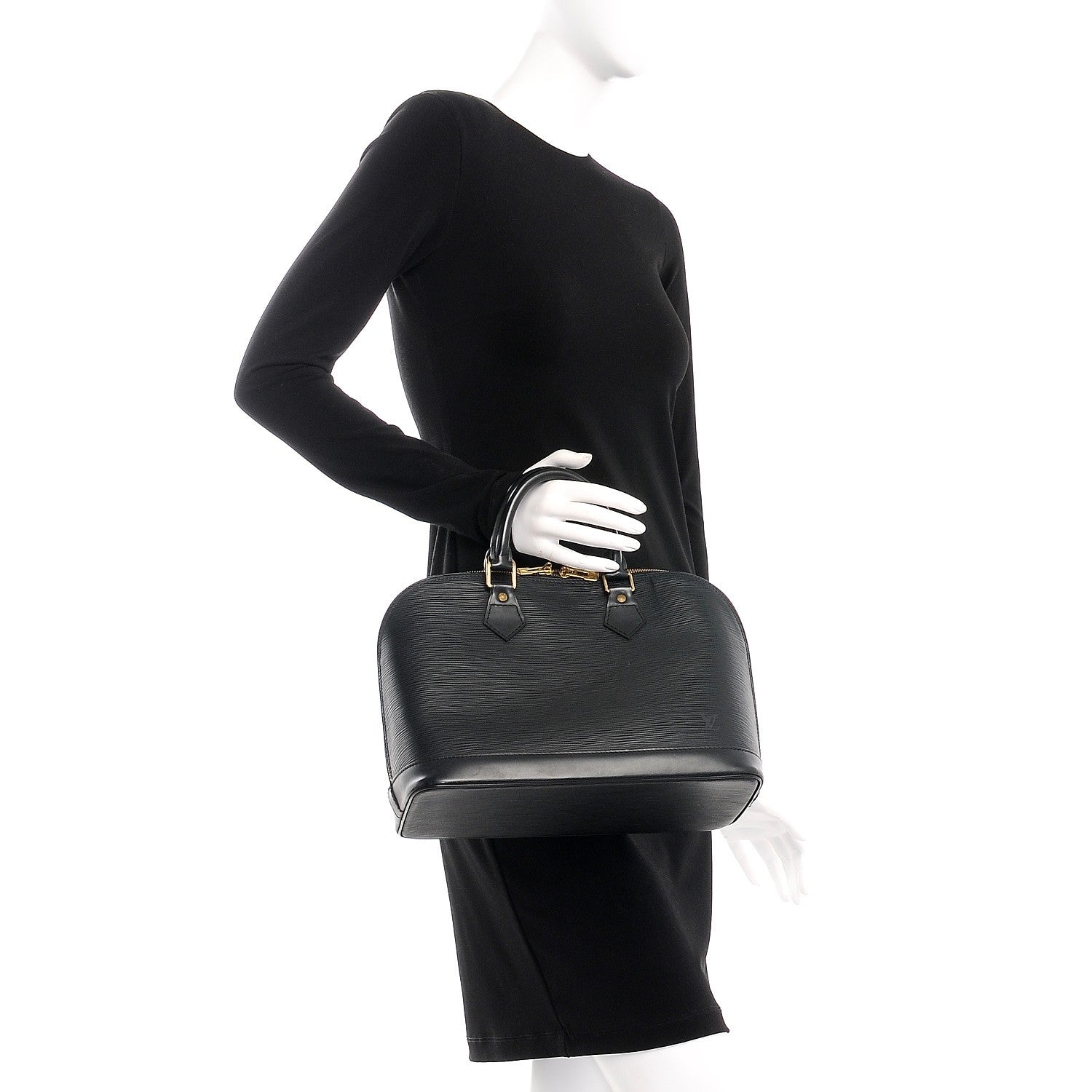 Louis Vuitton Epi Alma PM Black 2 of 8