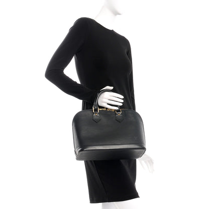 Louis Vuitton Epi Alma PM Black 2 of 8