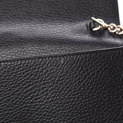 Gucci Dollar Calfskin Interlocking G Chain Wallet Black 8 of 11
