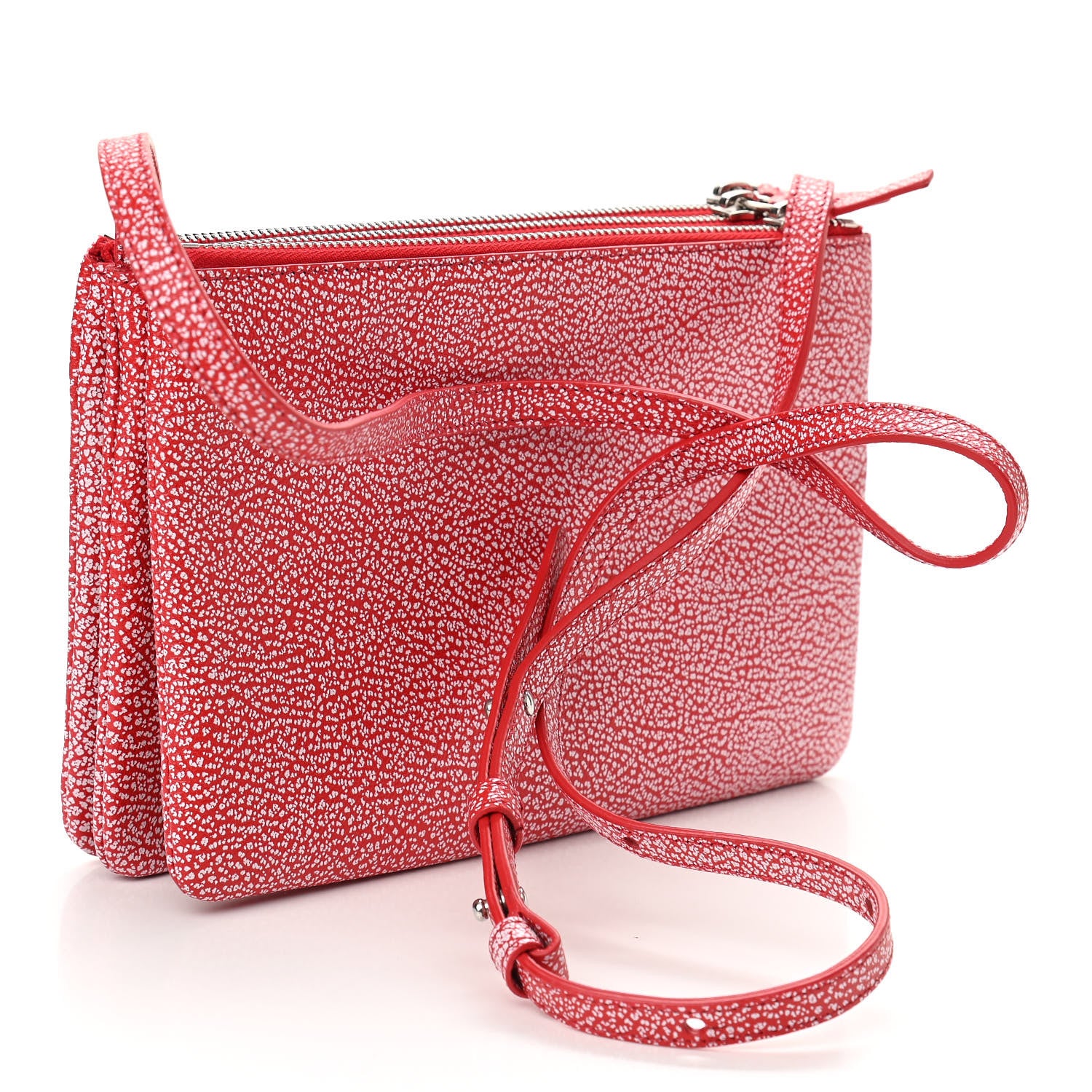 Celine Goatskin Small Trio Crossbody Bag Scarlet 2 of 10