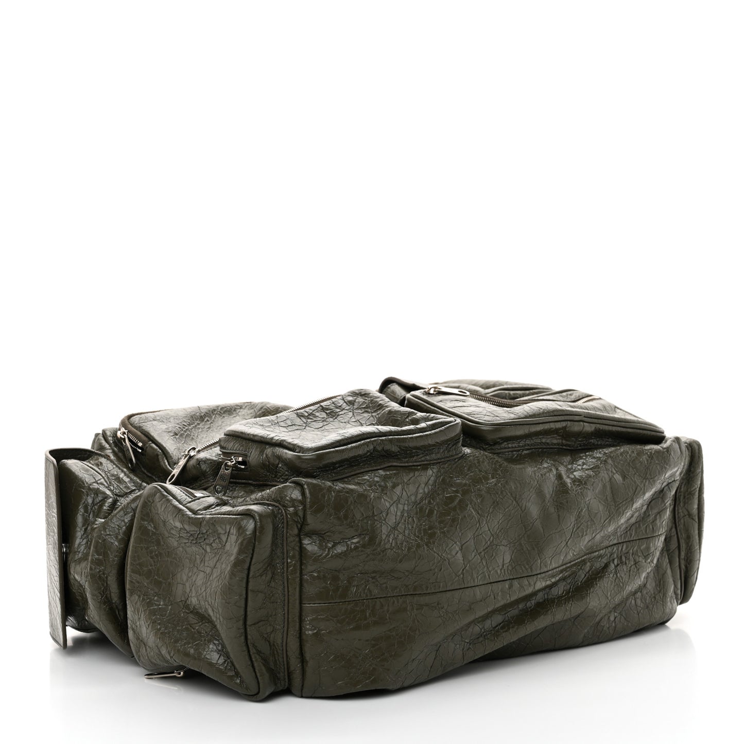 Agneau Arena Superbusy Large Sling Zip Shoulder Bag Khaki