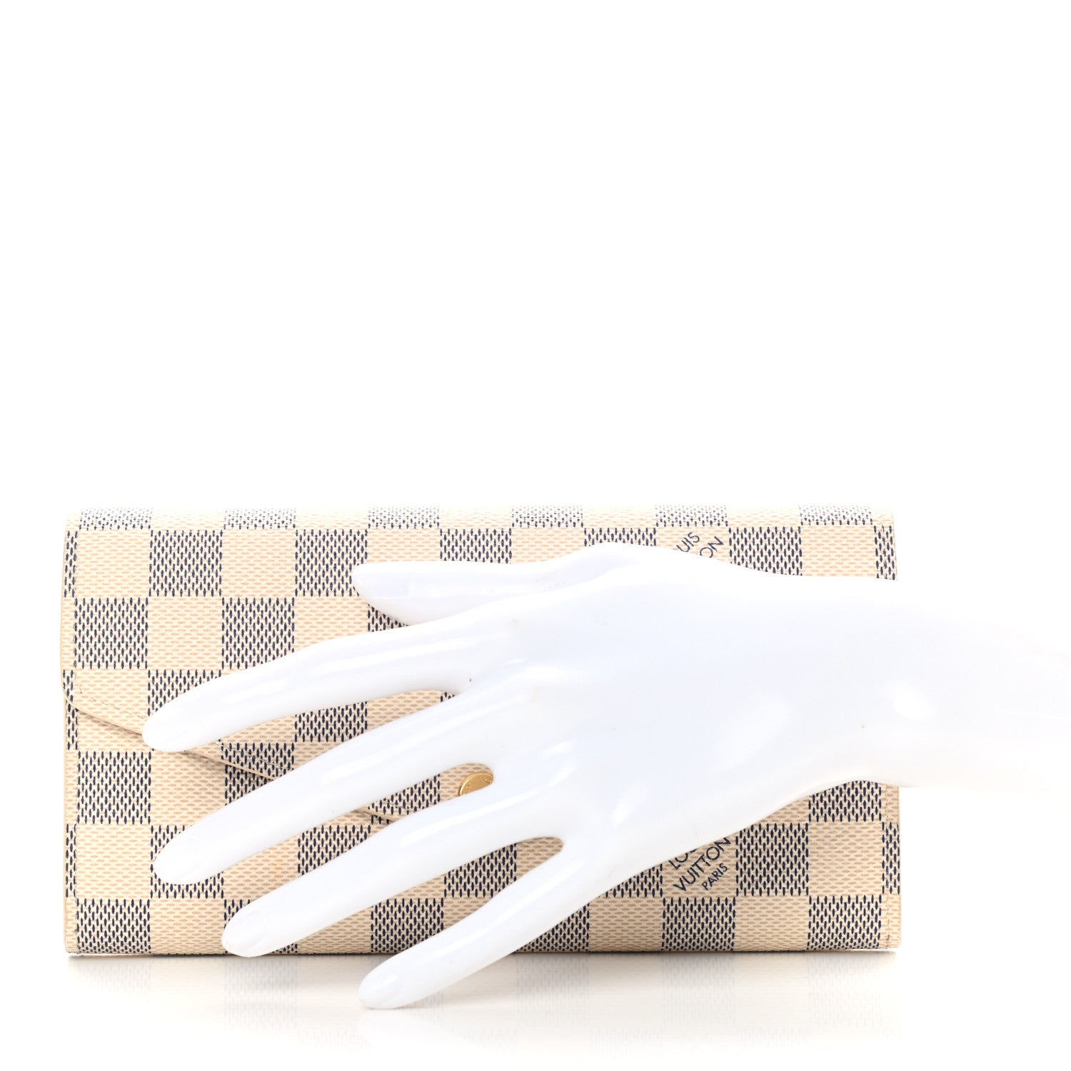 Louis Vuitton Damier Azur Sarah Wallet NM 2 of 9