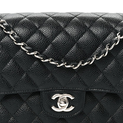 Chanel Caviar Quilted Medium Double Flap Black 8 of 10