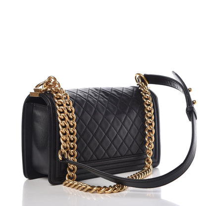 Chanel Caviar Quilted Medium Boy Flap Black 3 of 7