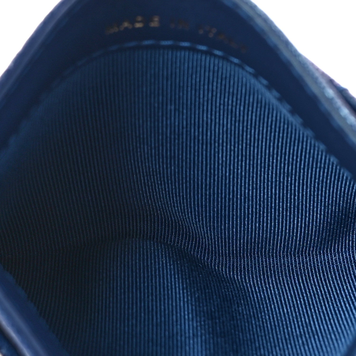 Chanel Iridescent Caviar Quilted Card Holder Dark Blue 5 of 9