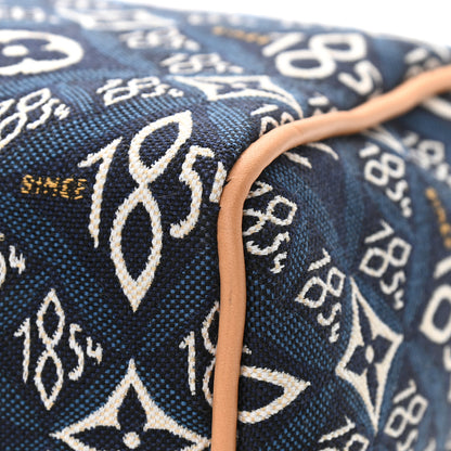 Louis Vuitton Jacquard Since 1854 Speedy Bandouliere 25 Blue 10 of 10