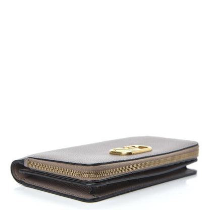 Valentino Garavani Grainy Calfskin Vlogo Zip Around Wallet Clay 4 of 10