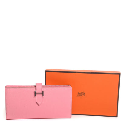 Hermes Epsom Bearn Gusset Wallet Rose Confetti 5 of 14
