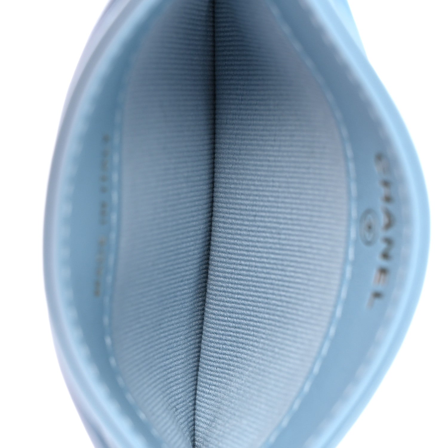 Chanel Lambskin Quilted Chanel 19 Card Holder Light Blue 5 of 9
