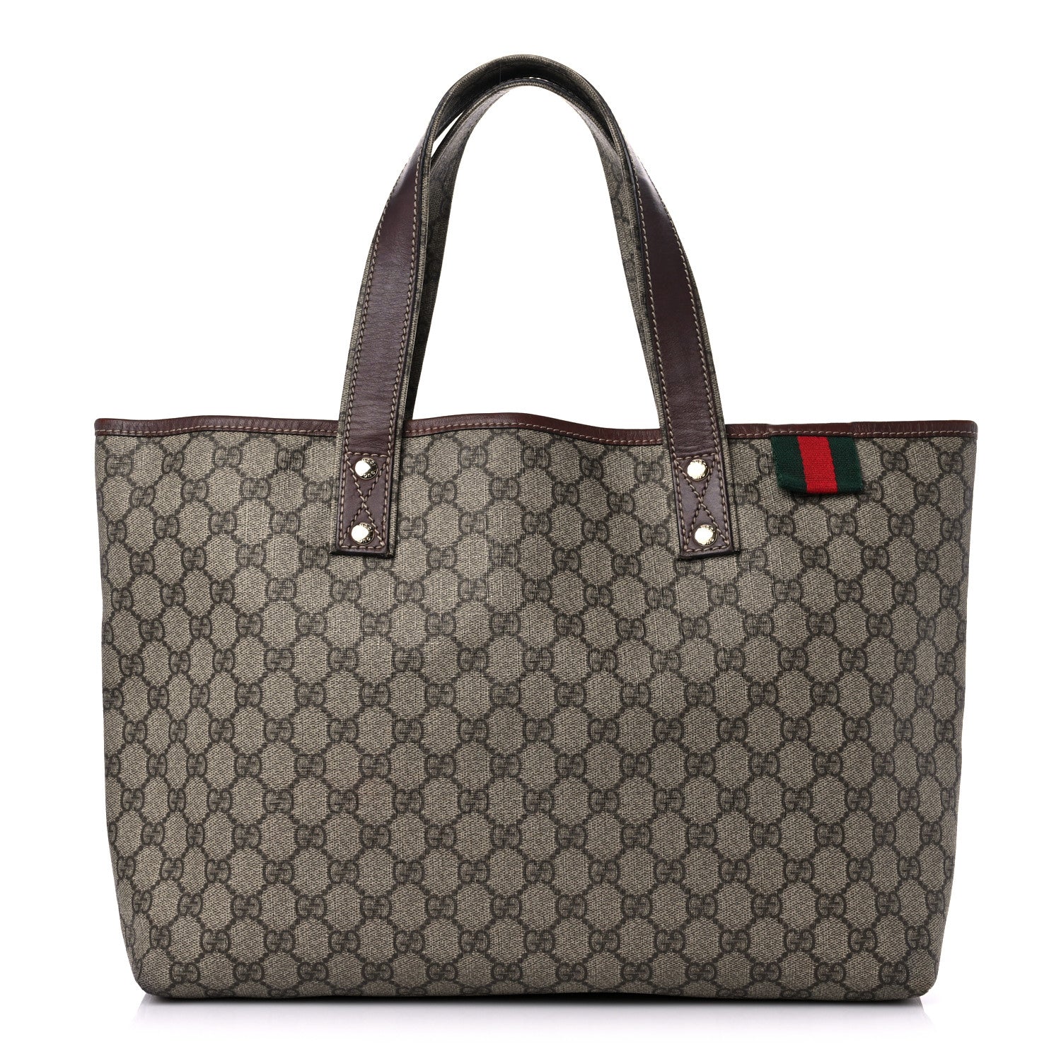 Gucci GG Plus Monogram Medium Signature Web Loop Tote Light Brown 1 of 23