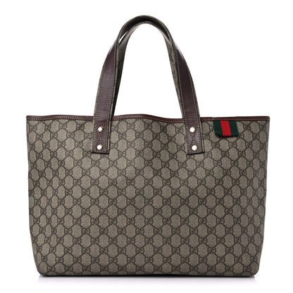 Gucci GG Plus Monogram Medium Signature Web Loop Tote Light Brown 1 of 23