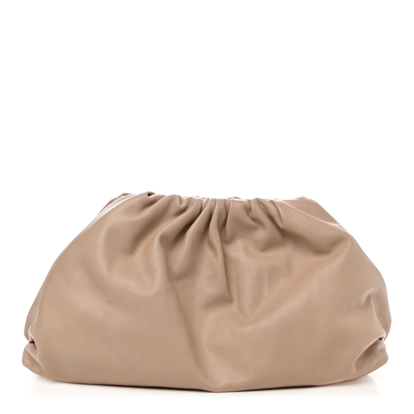 Smooth Butter Calf The Pouch Oversized Clutch Nude