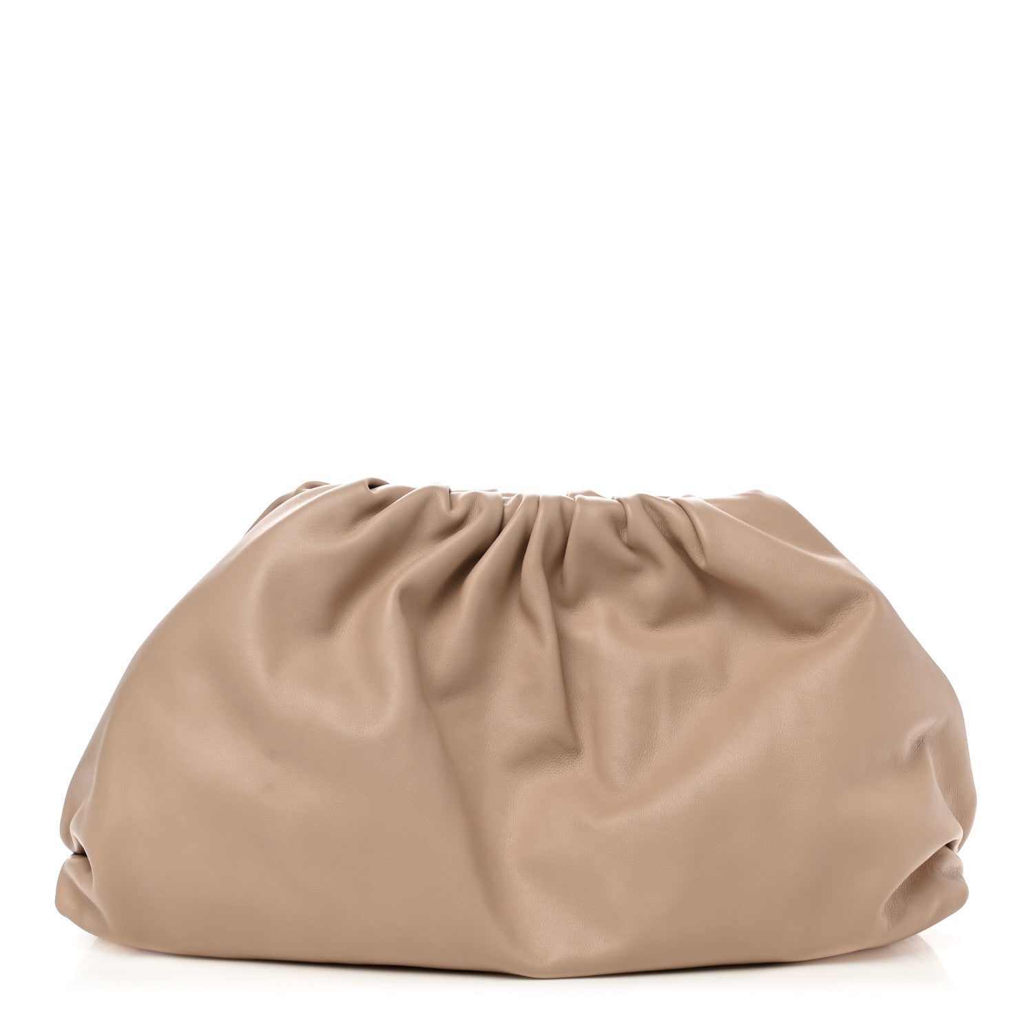 Bottega Veneta Smooth Butter Calf The Pouch Oversized Clutch Nude 1 of 9