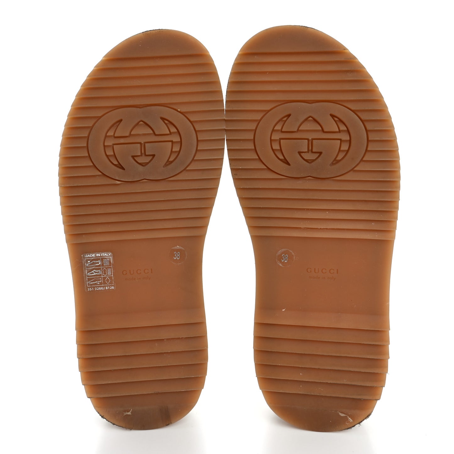 Monogram Jumbo GG Angelina Platform 55mm Slide Sandals 38 Beige