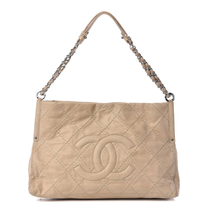 Chanel Iridescent Calfskin Small Sea Hit Tote Beige 1 of 14