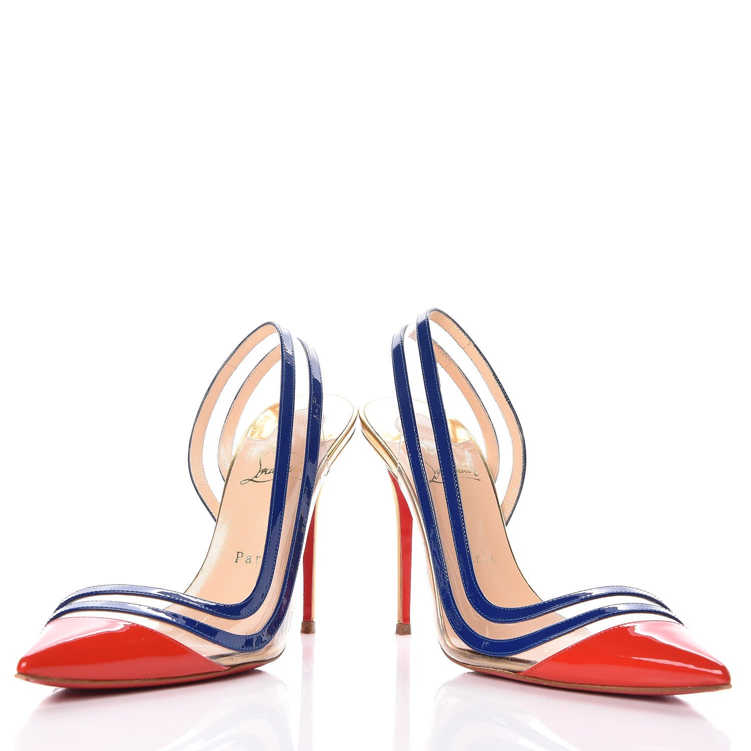 Christian Louboutin Patent PVC Paralili 100 Pumps 38.5 Corazon 6 of 10