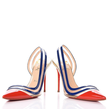 Christian Louboutin Patent PVC Paralili 100 Pumps 38.5 Corazon 6 of 10