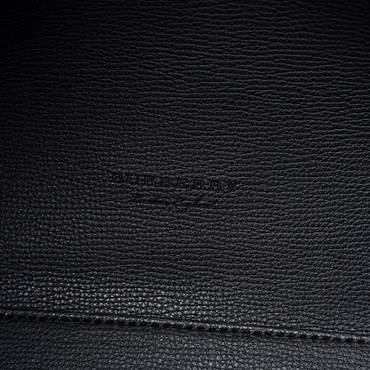 Burberry Grainy Calfskin Haymarket Check Medium Reversible Tote Black 9 of 12