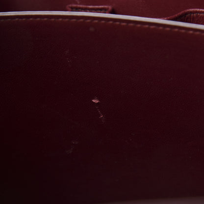 Celine Box Calfskin Medium Classic Box Flap Bag Burgundy 11 of 12