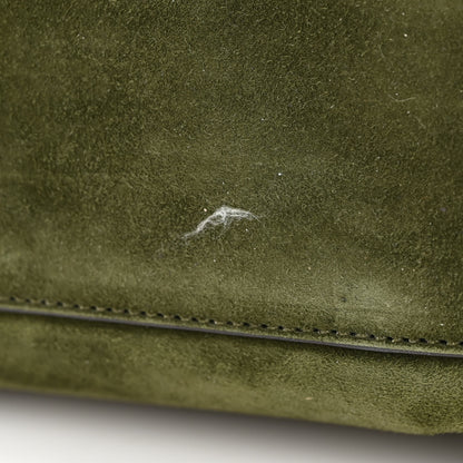 Fendi Camoscio Glazed Fabric FF 1974 Large Peekaboo X-Lite Amazzonia Mogano Panna 10 of 10