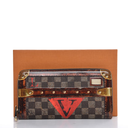 Louis Vuitton Transformed Damier Ebene Time Trunk Zippy Wallet 8 of 8