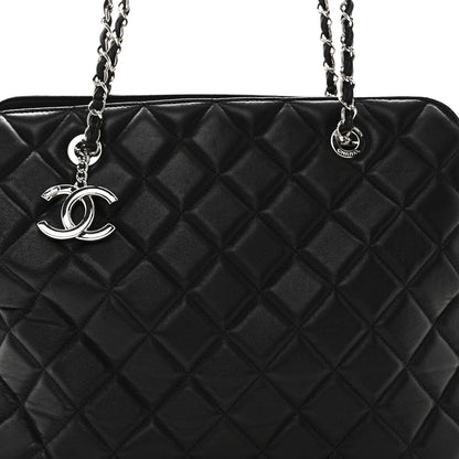 Chanel Lambskin Quilted Chic and Soft Shopping Tote Black 8 of 10