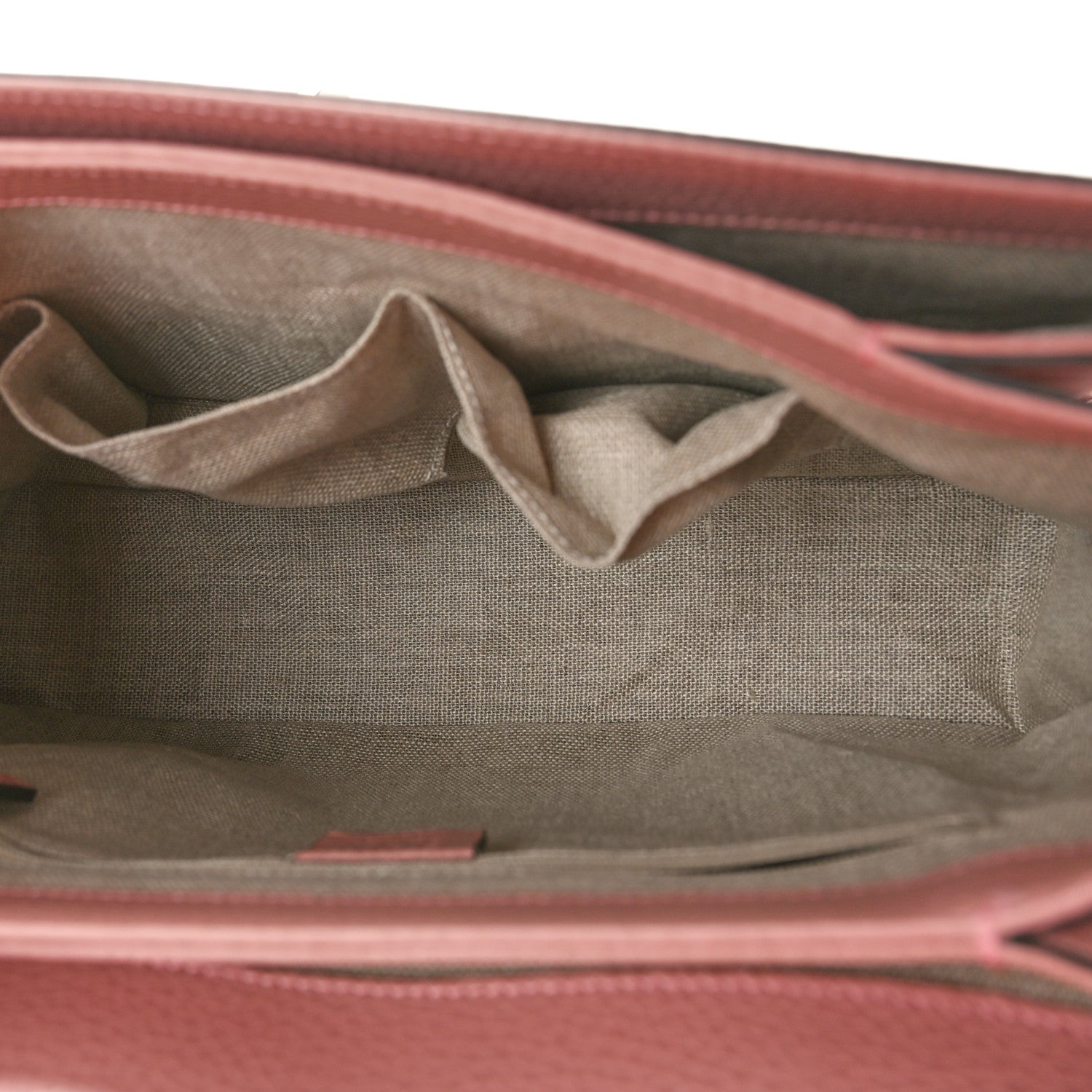 Gucci Dollar Calfskin Medium Interlocking G Top Handle Shoulder Bag Soft Pink 5 of 9