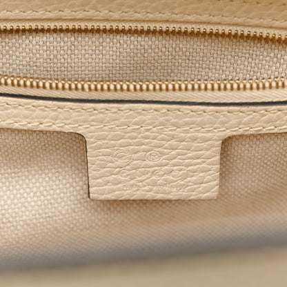 Gucci Dollar Calfskin Medium Soho Top Handle Satchel Ivoire 6 of 10