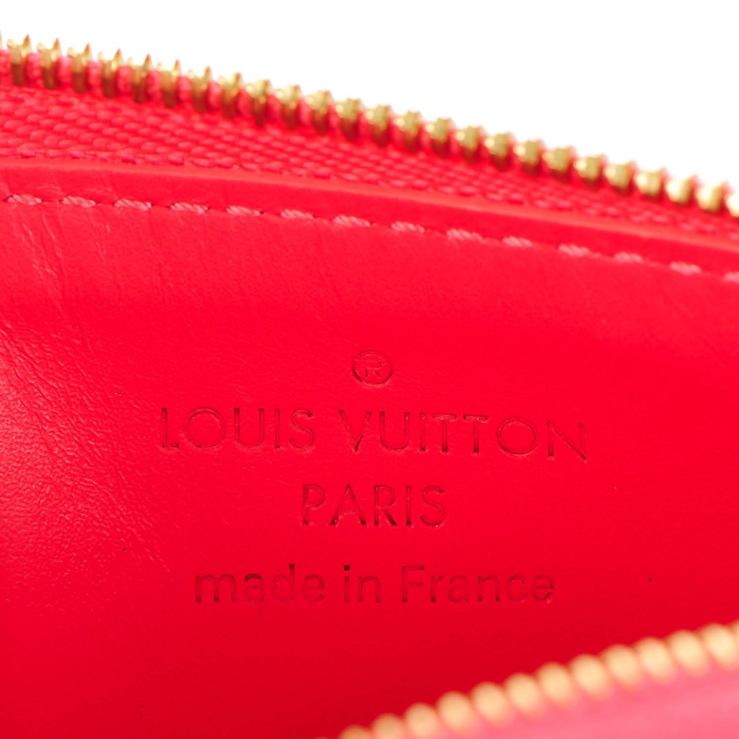 Vernis Key Pouch Rose Litchi