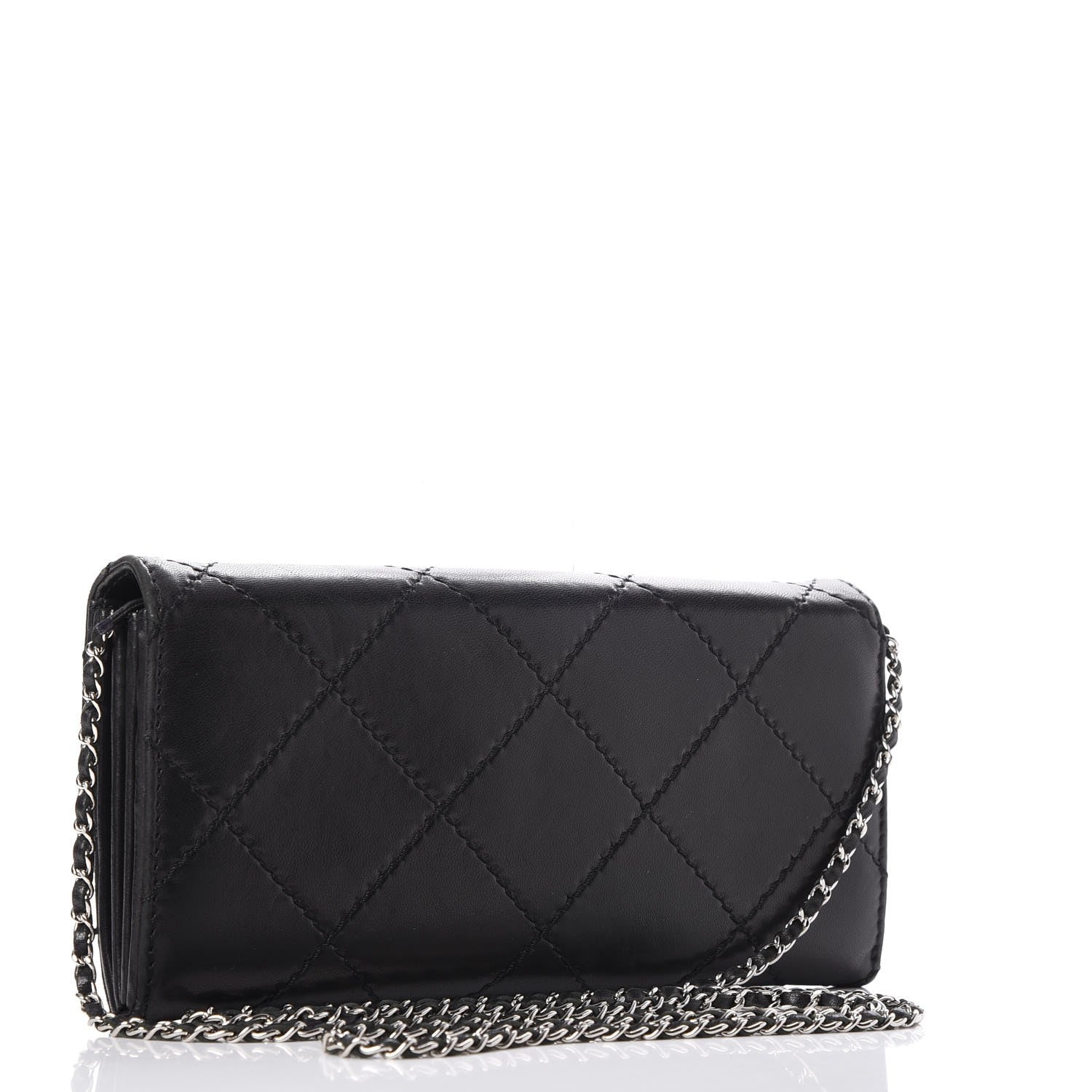 Chanel Lambskin Ultimate Stitch Clutch Flap Black 3 of 7
