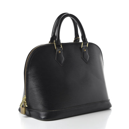 Louis Vuitton Epi Alma PM Black 3 of 9