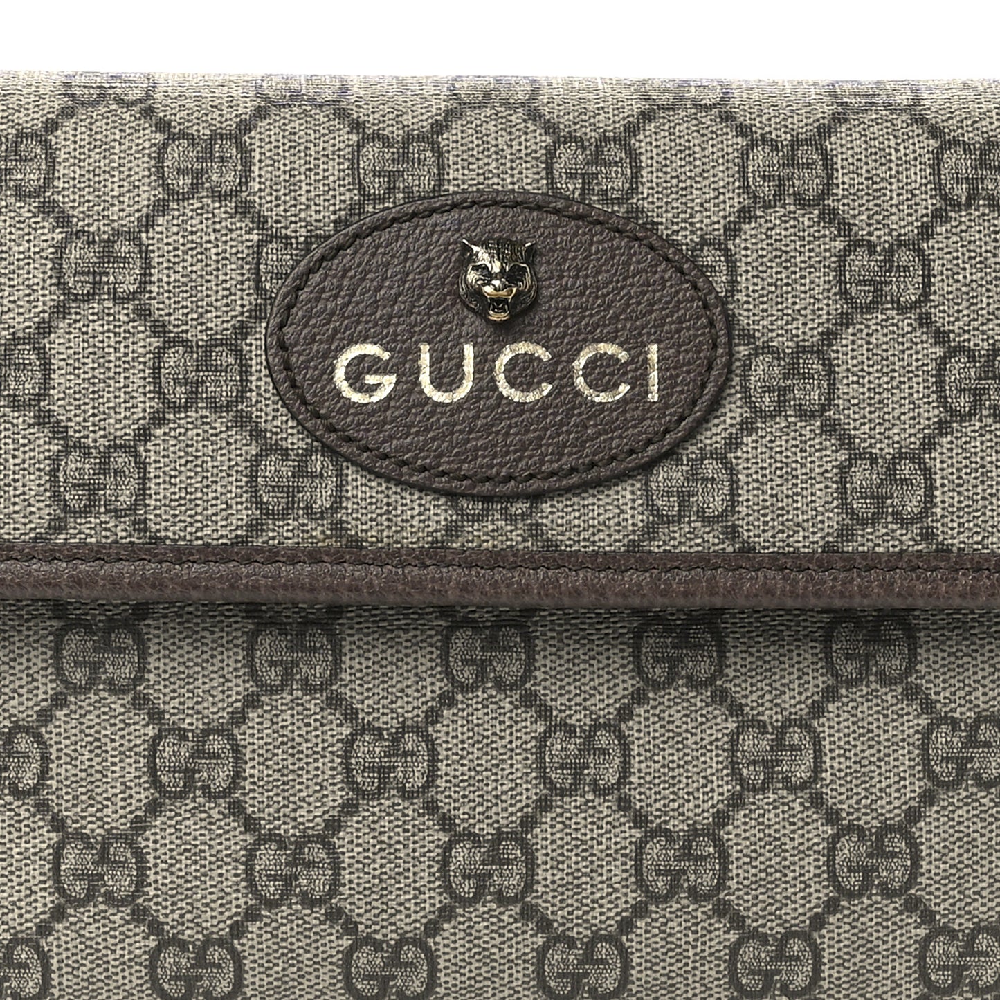 GG Supreme Monogram Neo Vintage Web Belt Bag Brown