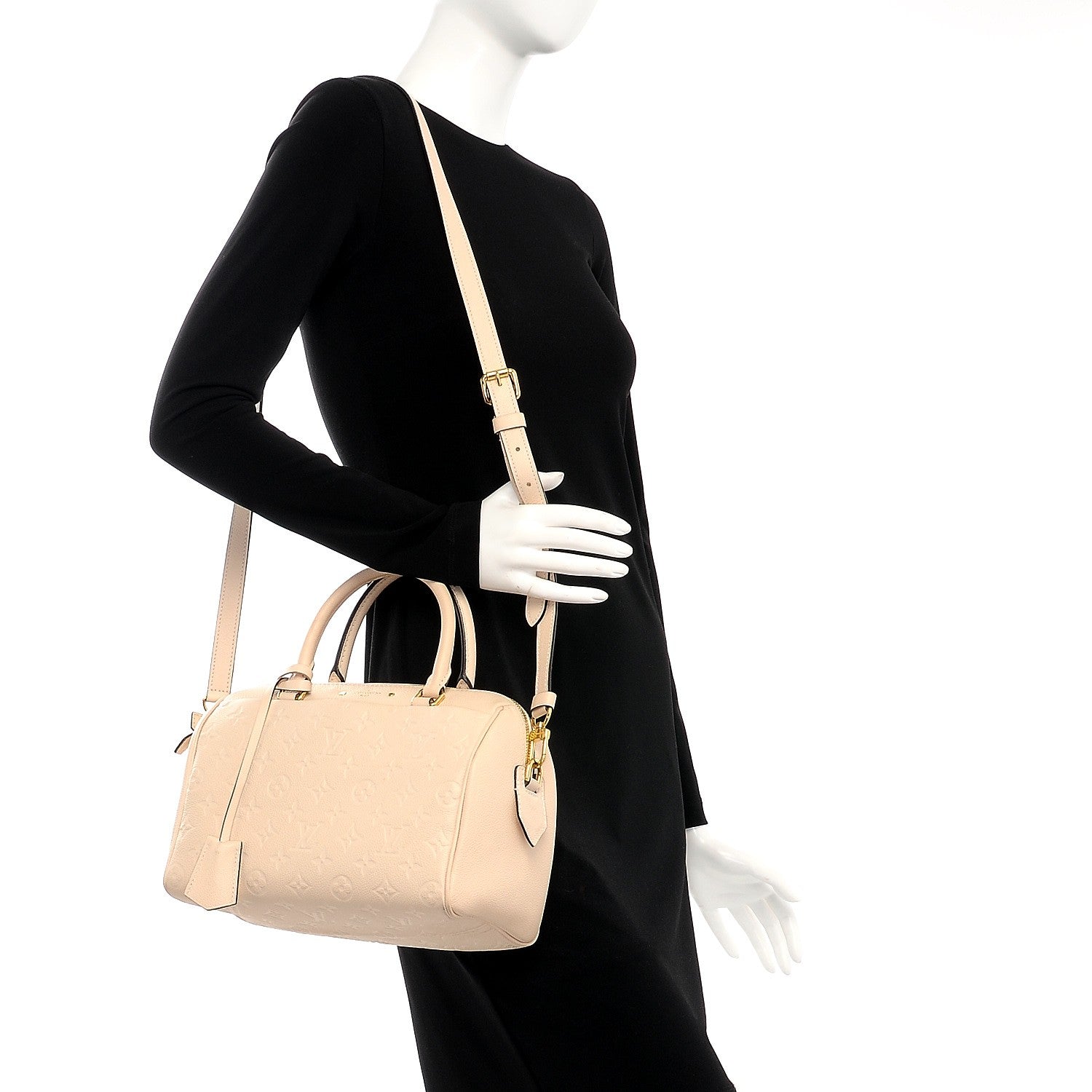 Louis Vuitton Empreinte Speedy Bandouliere 25 NM Creme 2 of 12
