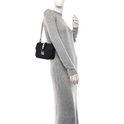 Valentino Garavani Vitello Small Glam Lock Rockstud Flap Black 2 of 9
