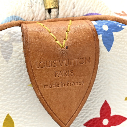 Louis Vuitton Monogram Multicolor Speedy 30 White 6 of 21