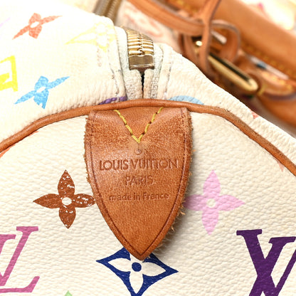 Louis Vuitton Monogram Multicolor Keepall 45 White 5 of 10